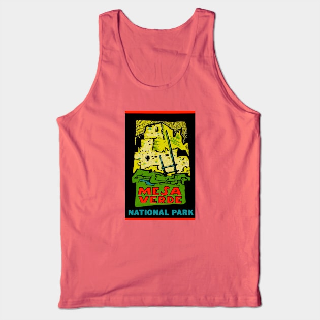 Mesa Verde National Park Colorado Vintage Tank Top by Hilda74